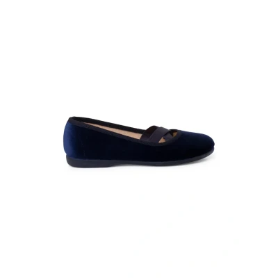 Afbeelding van Pisamonas Ballerina&#039;s van fluweel in balletstijl, Navy Blauw, 31 EU