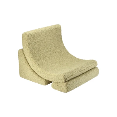 Afbeelding van Wigiwama Teddy Moon Chair / Fauteuil 80x65x55cm Matcha