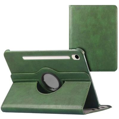 Afbeelding van imoshion Tablet Hoes Geschikt voor Samsung Galaxy Tab S9 11.0 inch FE / 360 Draaibare Bookcase Groen /Groen