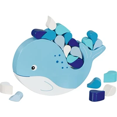 Afbeelding van Goki Houten Balansspel Walvis, 21dlg.