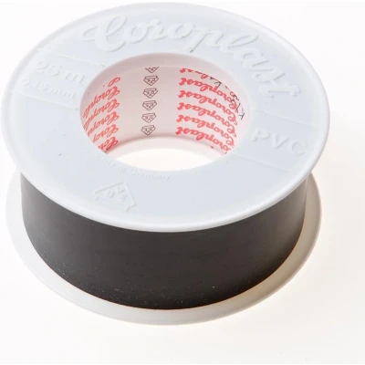 Afbeelding van Coroplast 302 tape zwart 38mm x 25 meter