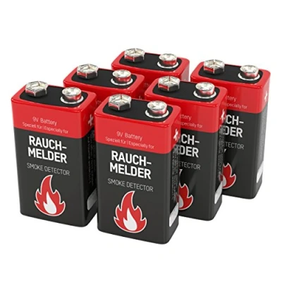 Afbeelding van Ansmann Rauchmelderbatterie 9V batterij (blok) Alkaline 9 V 6 stuk(s)