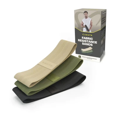Afbeelding van Centr CFB Set Weerstandsbanden Beige Groen Zwart Nylon