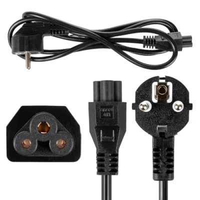 Afbeelding van Maclean Kabel klaverblad snoer 3 pins EU stekker 1,5m MCTV 857
