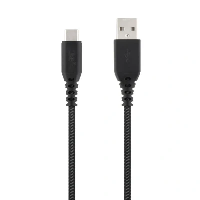 Image de Câble usb c 1.5 m noir gris tnb