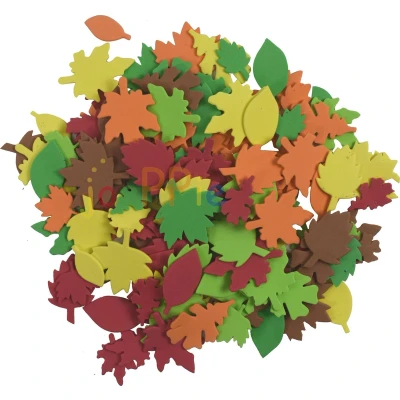 Afbeelding van Colorations Gekleurde Bladeren Foam, 500st.