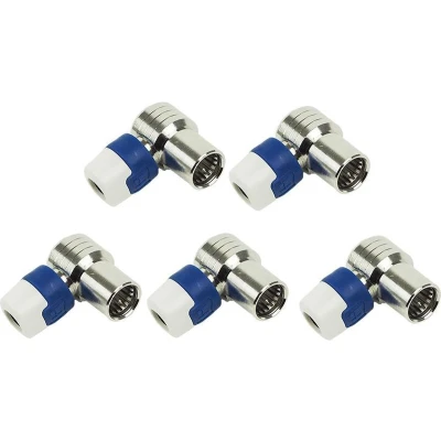 Afbeelding van QFA 5 Haakse push on quick F connector Hirschmann