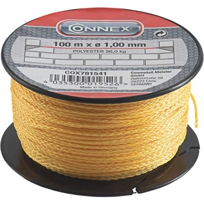 Afbeelding van Connex COX781541 metselaarstouw, 100 m, max. 14 kg, 1 mm, geel