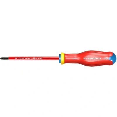 Afbeelding van FACOM ATD2X125VE ProTwist schroevendraaier geisoleerd tot 1000V voor Pozidriv schroeven PZ2 x 125 mm