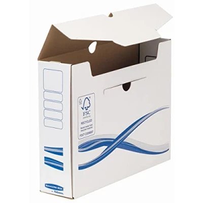 Afbeelding van Bankers Box Basic, Transfer Archiefdoos, Ft A4+, Rug Van 8 Cm Archiefdoos