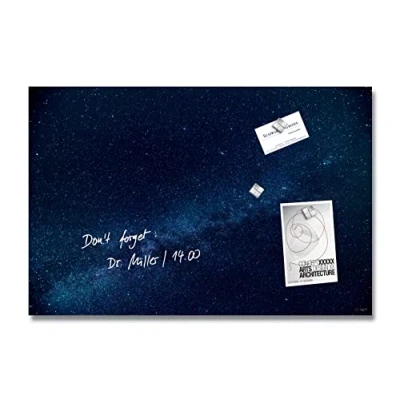 Afbeelding van Sigel Artverum Galaxy GL283 Glazen magneetbord (b x h) 60 cm 40 Blauw