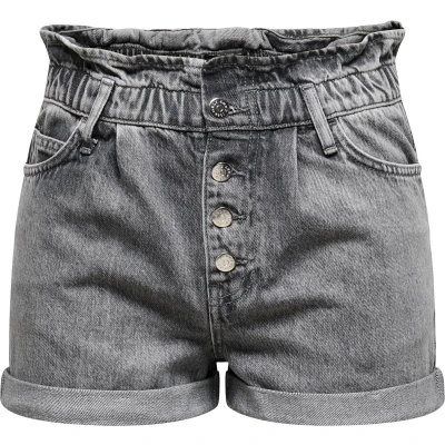 Afbeelding van Only Cuba paperbag dnm shorts noos grey denim Korte broek XS