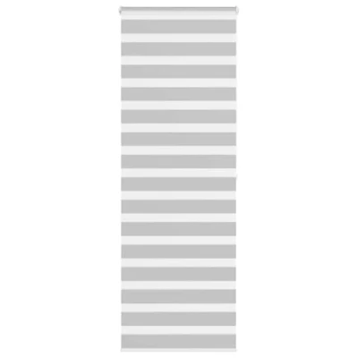 Afbeelding van vidaXL Zebra rolgordijn 90x200 cm stofbreedte 85,9 lichtgrijs