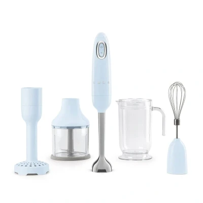 Afbeelding van Smeg Hbf22pbeu Handblender Met Verschillende Accesoires Tritan Renew Pastelblauw