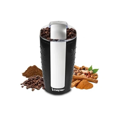 Afbeelding van Beper Koffiemolen Elektrische Koffiebonen Maler Kruidenmolen Coffee Grinder Zwart