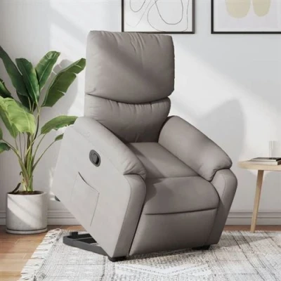 Image de vidaXL Fauteuil inclinable taupe tissu3204988
