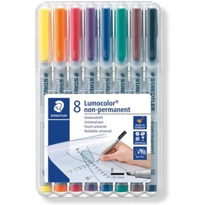 Image de STAEDTLER Lumocolor Marqueur non permanent 312B, étui de 8