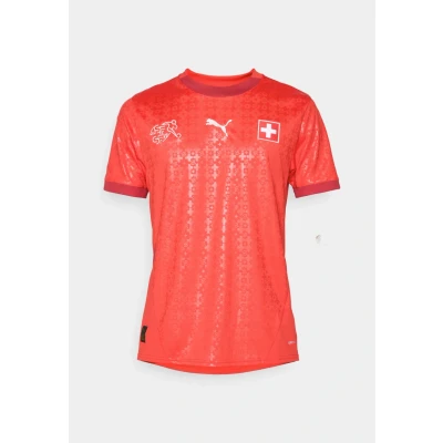 Afbeelding van Zwitserland Vrouwenteam 2025 thuisshirt voor Heren, Rood, Maat S PUMA
