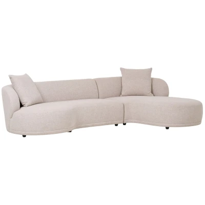 Afbeelding van House Nordic Kingston Natural 2 Zits + Chaise Lounge Rechts