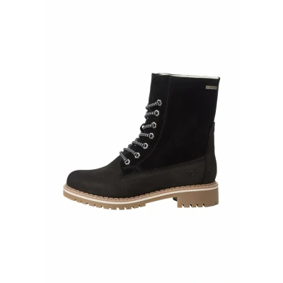Afbeelding van Tamaris Dames 1 26443 41 modieuze dameslaarzen, zwart.