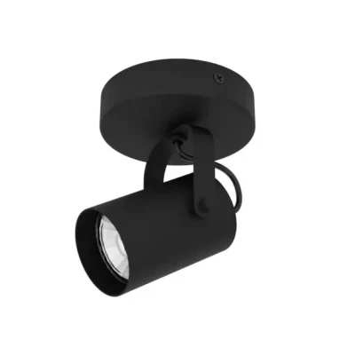 Afbeelding van EGLO Sorego opbouwspot plafondspot/wandspot GU10 12 cm Zwart