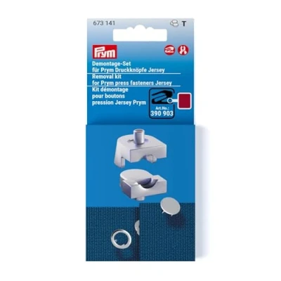 Afbeelding van Prym 673141 demontageset voor drukknopen, jersey, 8 en 10 mm, braambes
