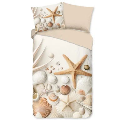 Afbeelding van Good morning Dekbedovertrek Cote nr.33260 zand 140x200/220 + 1 kussensloop 60x70 Beige