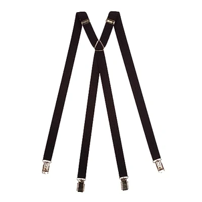 Afbeelding van Olata Dunne X vormige bretels in klassieke stijl met volledig verstelbare klemmen 2 cm, zwart.