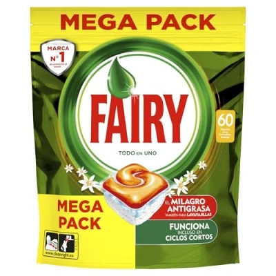 Afbeelding van Dishwasher lozenges All in One Fairy (60 uds)