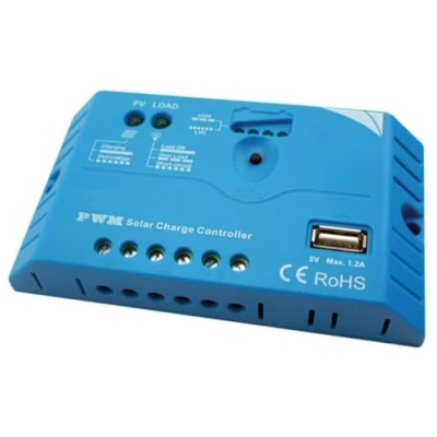 Afbeelding van PWM LAADREGELAAR MET USB AANSLUITING 10 A 12/24 VDC