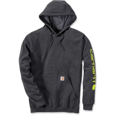 Afbeelding van Carhartt Sweatshirt Sleeve Logo Hooded Carbon Heather XL