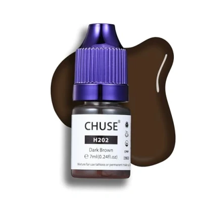 Afbeelding van CHUSE PMU Hybride vloeibare wenkbrauwpigmenten, 7 ml (H202 donkerbruin)