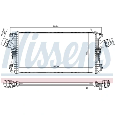 Afbeelding van NISSENS 961543 Intercooler OPEL: Insignia A Hatchback, Sports Tourer, Saloon