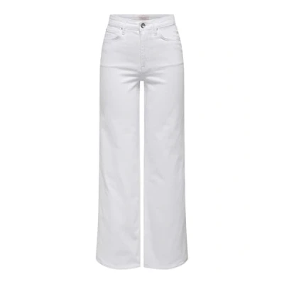 Afbeelding van ONLY Onlmadison Blush Hw Wide Dnm Cro Noos Dames (1 stuk), Wit