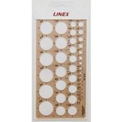 Afbeelding van Linex Cirkelsjabloon 1 35 Mm, Met Cirkels Sjabloon