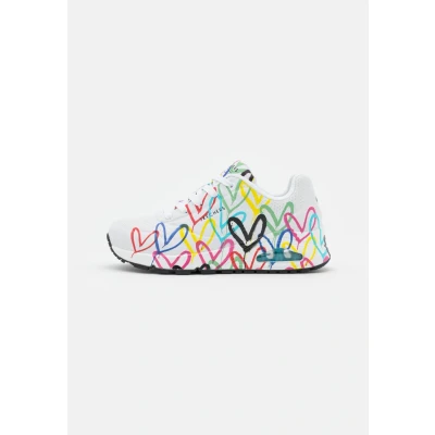 Afbeelding van Skechers Sport UNO Sneakers laag, Dames, Maat: 40, White/multicolor Hoogwaardig imitatieleer