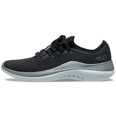 Afbeelding van Crocs Literide 360 Pacer Sneakers laag, Dames, Maat: 38/39, Black/slate grey Imitatieleer/ textiel