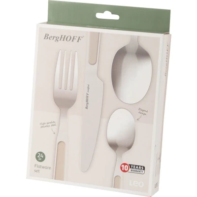 Afbeelding van LEO 24 delige bestekset Balance Moonbeam Beige