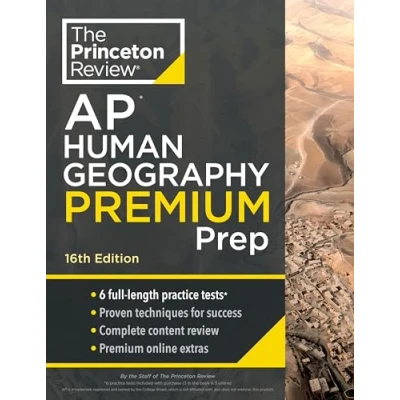 Afbeelding van College Test Preparation Princeton Review AP Human Geography Premium Prep, 16th Edition