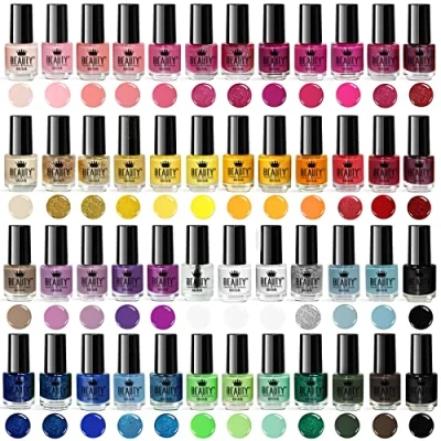 Afbeelding van Envie de Color Complete set nagellak, 48 moderne kleuren + 2 sets nagelkunststickers presentatiedozen