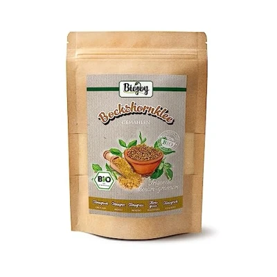 Afbeelding van Biojoy Biologisch fenegriekpoeder (250 g), gemalen fenegriekzaden (Trigonella Foenum Graecum)