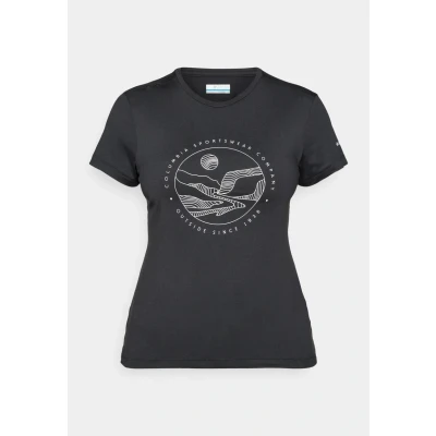 Afbeelding van Columbia RIDGE Graphic TEE Sport Tshirt, Dames, Maat: Small, Black