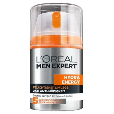 Afbeelding van L&#039;Oréal Paris Men Expert Hydra Anti vermoeidheidsverzorging voor heren, 6 x 50 ml