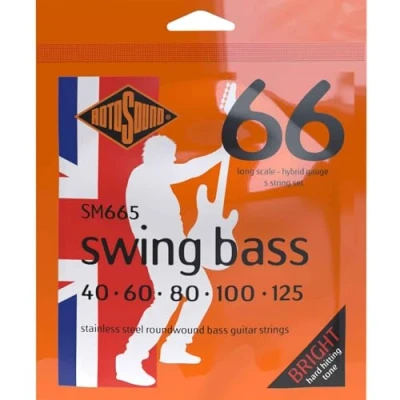 Image de Rotosound SM665 Swing Bass Jeu de 5 cordes basse 40 125