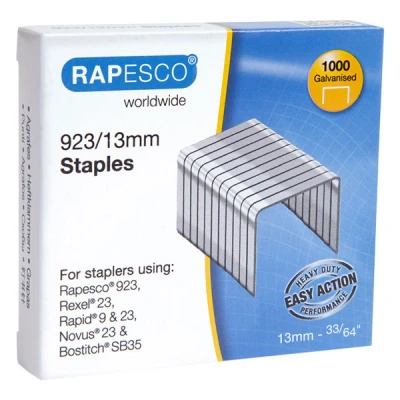 Image de Rapesco 23/13 agrafes galvanisées (1000 pièces)