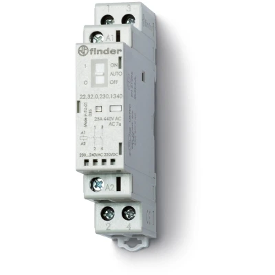 Afbeelding van Finder 22.32.0.024.1340 Contactor 2x NO 24 V/DC, V/AC 25 A 1 stuk(s)