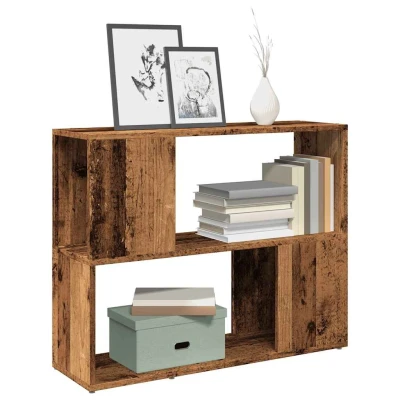 Afbeelding van vidaXL Boekenkast/kamerscherm 80x24x63 cm oud houtkleurig