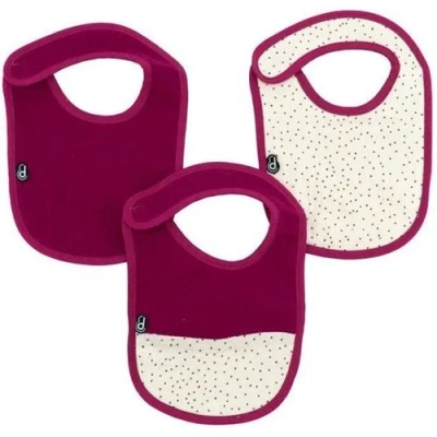 Image de Lot x3 bavoirs 0 6 mois Gaze de coton Grenadine