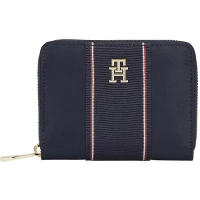 Afbeelding van Tommy Hilfiger Poppy MED Portemonnee, Dames, Maat: One Size, Blue