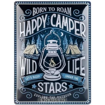 Afbeelding van Happy Camper Metalen Wandplaat